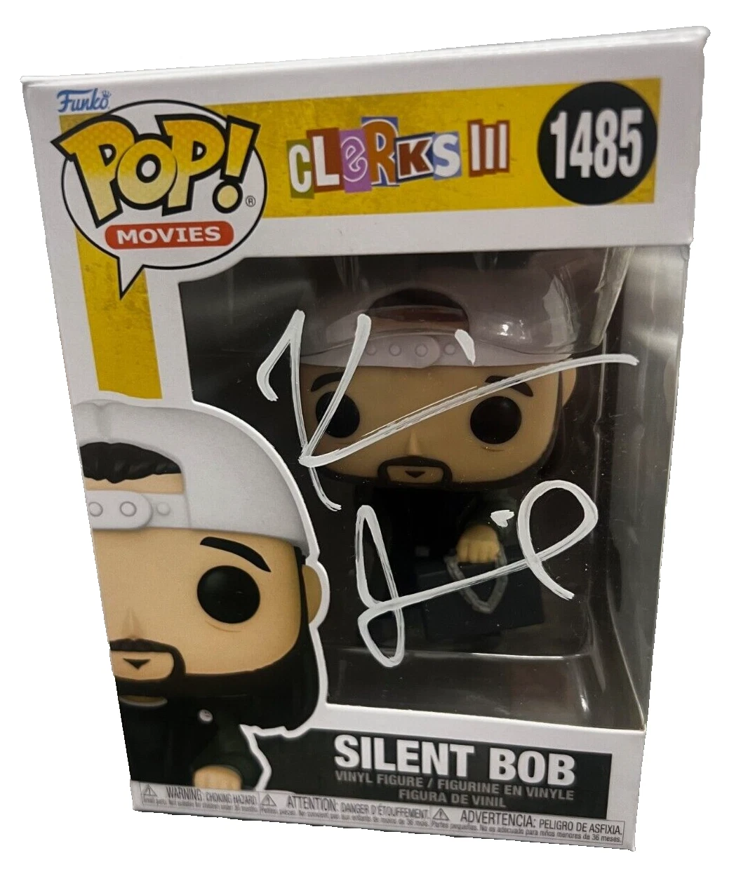 KEVIN SMITH signed (CLERKS III) #1485 Silent Bob Funko Pop BECKETT BAS BP89490