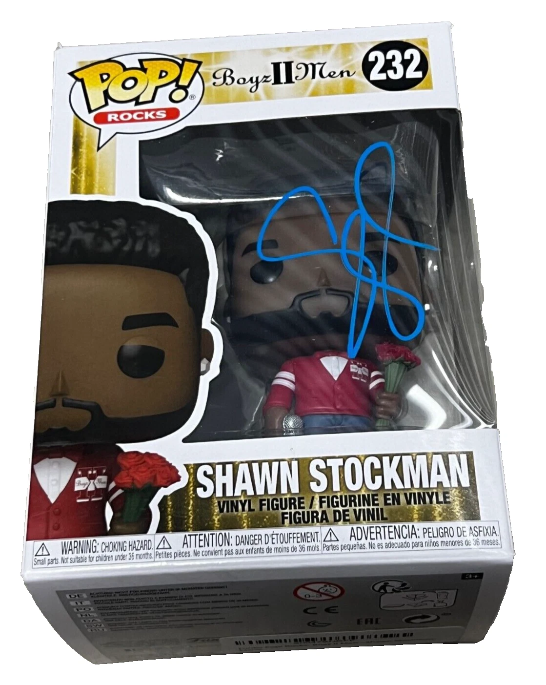 SHAWN STOCKMAN signed (BOYS II MEN) #232 Funko Pop Rocks! BECKETT BAS BP09610