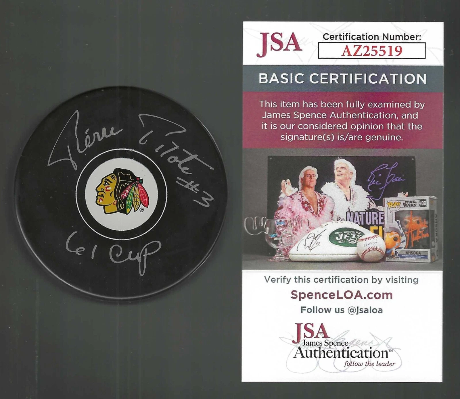 Pierre Pilote Signed & Inscribed 