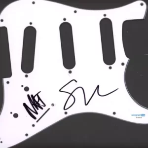 3OH3! SIGNED AUTOGRAPH STRAT GUITAR PICKGUARD ACOA SEAN & NATE