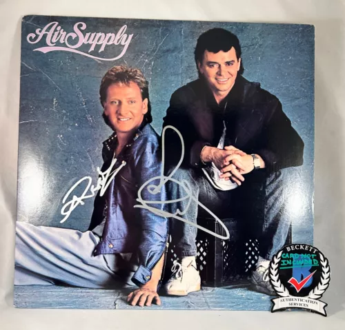 Russell Hitchcock Graham Russell signed Air Supply album COA proof autographed STAR Russell Hitchcock Graham Russell signed Air Supply album COA proof autographed STAR