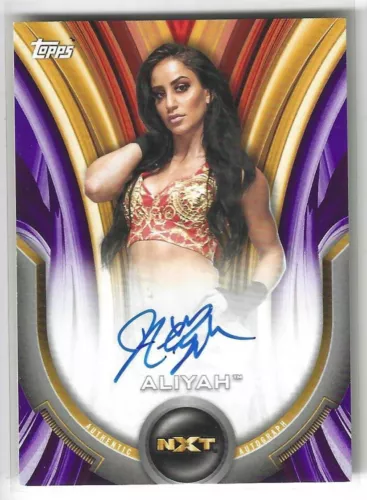 ALIYAH 2020 TOPPS WOMEN’S DIVISION WWE AUTOGRAPH CARD A-AL 89/99 COLLECTIBLE MEMORABILIA