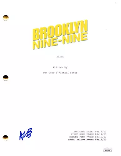 ANDRE BRAUGHER SIGNED AUTOGRAPH BROOKLYN NINE NINE PILOT SCRIPT SCREENPLAY – JSA COLLECTIBLE MEMORABILIA