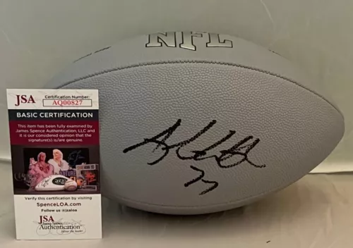 Andrew Whitworth Los Angeles Rams signed NFL Football autographed JSA