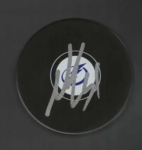 AUSTIN WATSON SIGNED TAMPA BAY LIGHTNING PUCK COLLECTIBLE MEMORABILIA
