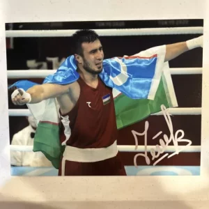BAKHODIR JALOLOV SIGNED AUTOGRAPH 8x10 PHOTO PICTURE BOXING CHAMP COA OLYMPICS