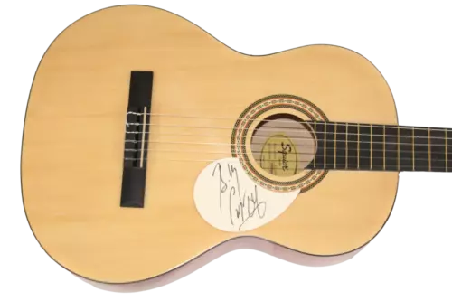 BILLY CORGAN SMASHING PUMPKINS SIGNED AUTOGRAPH FENDER ACOUSTIC GUITAR BECKETT COLLECTIBLE MEMORABILIA