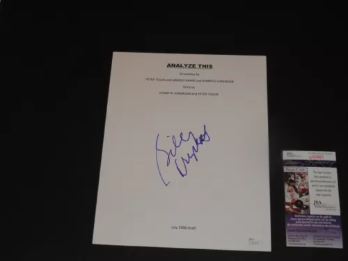 BILLY CRYSTAL SIGNED “ANALYZE THIS” FULL MOVIE SCRIPT AUTOGRAPHED JSA COA COLLECTIBLE MEMORABILIA