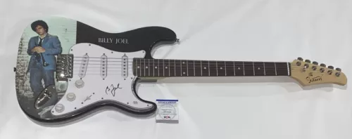 BILLY JOEL SIGNED CUSTOM ELECTRIC GUITAR 52ND STREET RARE PSA COA COLLECTIBLE MEMORABILIA