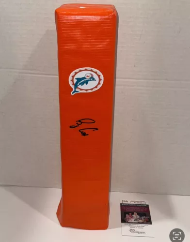BRYAN COX SIGNED TOUCHDOWN PYLON MIAMI DOLPHINS FOOTBALL JSA COA