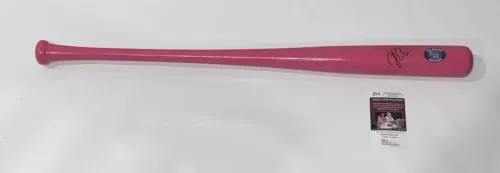 C.J. CRON SIGNED PINK BAT COLORADO ROCKIES AUTOGRAPHED CJ JSA COA COLLECTIBLE MEMORABILIA