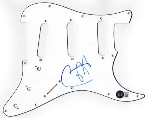 CARLOS SANTANA SIGNED STRATOCASTER PICKGUARD GUITAR AUTHENTIC AUTOGRAPH BECKETT COLLECTIBLE MEMORABILIA