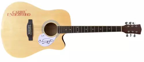 CARRIE UNDERWOOD SIGNED AUTOGRAPH FULL SIZE ACOUSTIC GUITAR SINGER BECKETT COA COLLECTIBLE MEMORABILIA