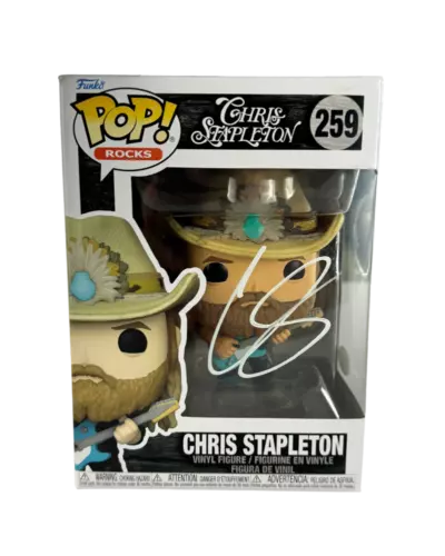 Chris Stapleton Signed Autograph Funko Pop 259 - Country Music Superstar JSA COA