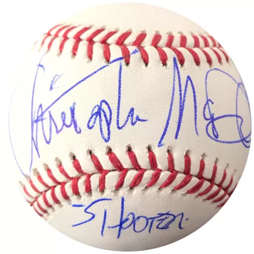 CHRISTOPHER MCDONALD SIGNED BASEBALL PSA/DNA AUTOGRAPHED CHRIS SHOOTER MCGAVIN COLLECTIBLE MEMORABILIA