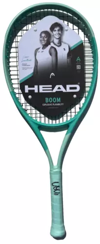COCO GAUFF SIGNED AUTOGRAPHED HEAD BOOM JR 2024 TENNIS RACQUET RACKET JSA COLLECTIBLE MEMORABILIA