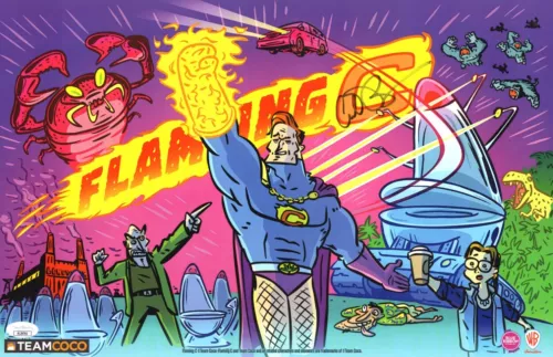 CONAN O’BRIEN SIGNED AUTOGRAPHED 11X17 POSTER THE FLAMING C JSA AL29761 COLLECTIBLE MEMORABILIA