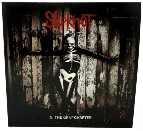 COREY TAYLOR SIGNED SLIPKNOT .5 THE GRAY CHAPTER VINYL RECORD AUTOGRAPH BAS COA COLLECTIBLE MEMORABILIA