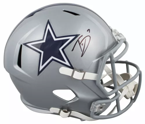 Cowboys Trevon Diggs Authentic Signed Full Size Speed Rep Helmet BAS Witnessed