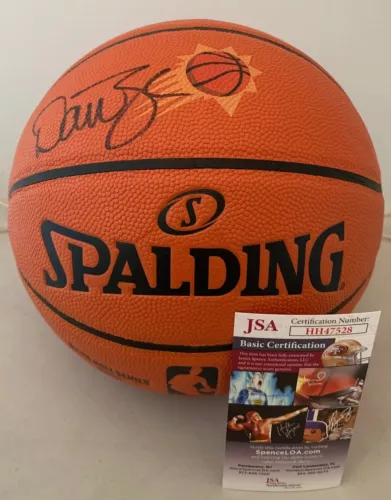 DAN MAJERLE NBA REPLICA GAME BALL SIGNED PHOENIX SUNS LOGO BASKETBALL JSA COLLECTIBLE MEMORABILIA