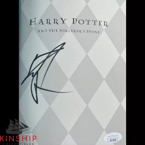 DANIEL RADCLIFFE SIGNED HARRY POTTER & THE SORCERER’S STONE BOOK JSA COA E250 COLLECTIBLE MEMORABILIA