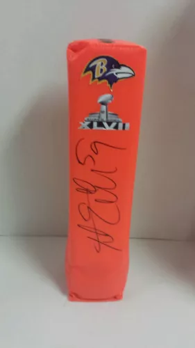 DANNELL ELLERBE SIGNED BALTIMORE RAVENS TOUCHDOWN PYLON SUPER BOWL XLVII