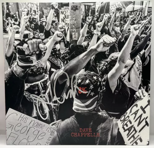 Dave Chappelle Comedian signed 8:46 album COA proof autographed vinyl record STAR Dave Chappelle Comedian signed 8:46 album COA proof autographed vinyl record STAR