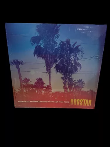 DOGSTAR SOMEWHERE BETWEEN THE POWER LINES KEANU REEVES RED VINYL RECORD ALBUM COLLECTIBLE MEMORABILIA