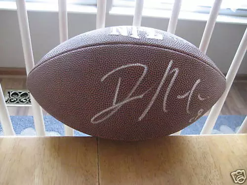 DOMINIQUE RODGERS-CROMARTIE SIGNED FOOTBALL NEW YORK GIANTS AUTOGRAPHED COLLECTIBLE MEMORABILIA