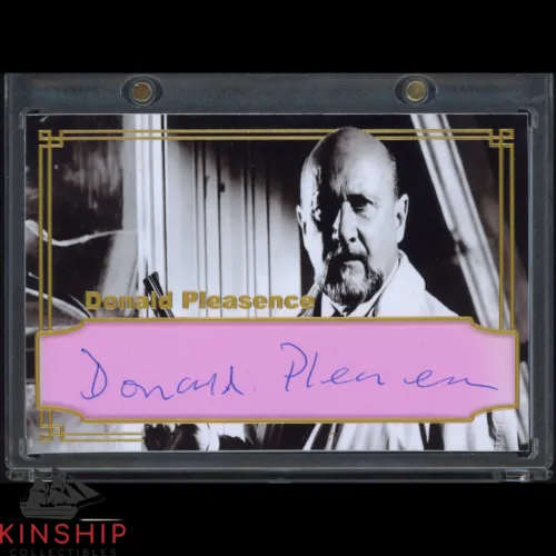 DONALD PLEASENCE SIGNED CUT CUSTOM CARD JSA LOA RARE ACTOR AUTO Z1480 COLLECTIBLE MEMORABILIA