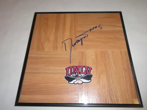 DWAYNE MORGAN SIGNED FRAMED 12X12 FLOORBOARD UNLV RUNNIN REBELS 2014 STUD COLLECTIBLE MEMORABILIA
