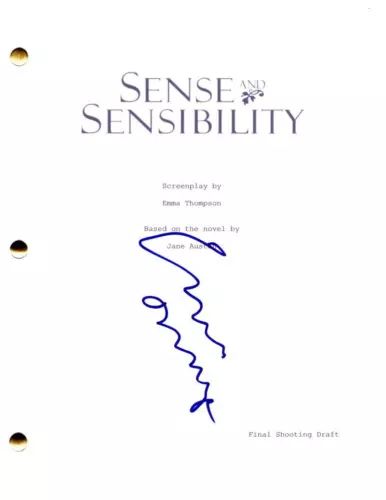 Emma Thompson Signed Autograph Sense and Sensibility Movie Script Screenplay