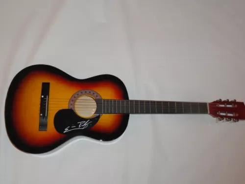 ERIC PASLAY SIGNED FULL-SIZE SUNBURST ACOUSTIC GUITAR COUNTRY SUPERSTAR COLLECTIBLE MEMORABILIA