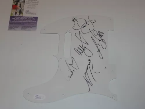 FIFTH HARMONY SIGNED ELECTRIC PICKGUARD ALL 5 JSA COA GUITAR RARE COLLECTIBLE MEMORABILIA