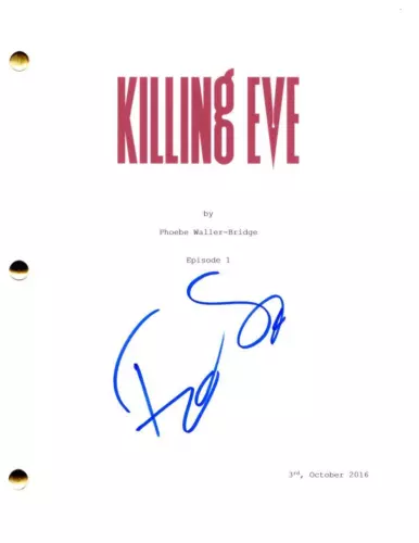 FIONA SHAW SIGNED AUTOGRAPH KILLING EVE FULL PILOT SCRIPT SCREENPLAY – CAROLYN COLLECTIBLE MEMORABILIA