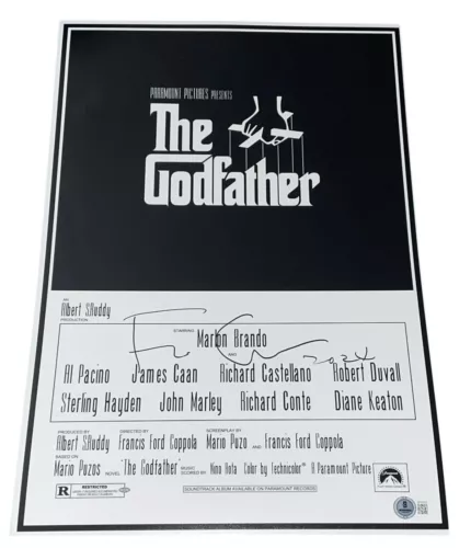 Francis Ford Coppola signed autographed The Godfather 12x18 movie poster photo,proof.COA. STAR Francis Ford Coppola signed autographed The Godfather 12x18 movie poster photo,proof.COA. STAR