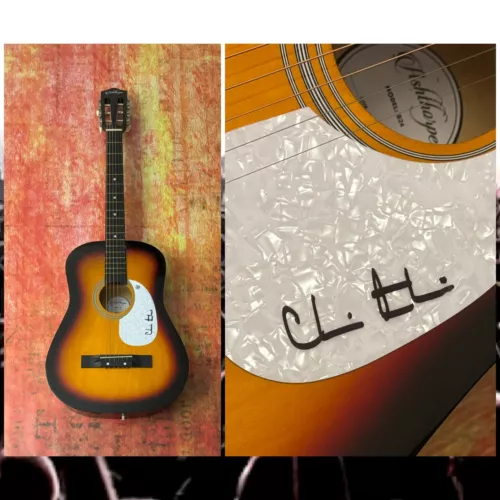 GFA Arriving Gospel Our God Star * CHRIS TOMLIN * Signed Acoustic Guitar COA