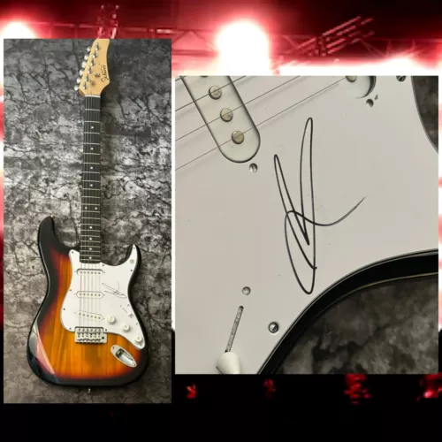GFA BLUE OCTOBER BAND * JUSTIN FURSTENFELD * SIGNED RARE ELECTRIC GUITAR COA COLLECTIBLE MEMORABILIA