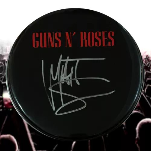 GFA GUNS N’ ROSES DRUMMER * MATT SORUM * SIGNED 10″ DRUMHEAD PROOF M6 COA COLLECTIBLE MEMORABILIA