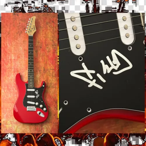 GFA KORN BAND BASSIST * REGINALD FIELDY ARVIZU * SIGNED ELECTRIC GUITAR COA COLLECTIBLE MEMORABILIA