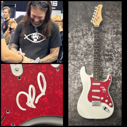 GFA MACHINE HEAD GUITARIST * PHIL DEMMEL * SIGNED ELECTRIC GUITAR PROOF COA COLLECTIBLE MEMORABILIA