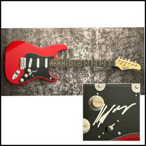 GFA NIGHT RANGER DRUMMER * KELLY KEAGY * SIGNED ELECTRIC GUITAR K4 COA COLLECTIBLE MEMORABILIA