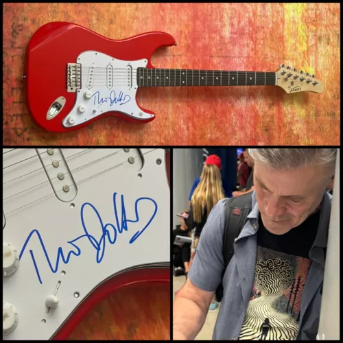 GFA SHE BLINDED ME WITH SCIENCE * THOMAS DOLBY * SIGNED ELECTRIC GUITAR COA COLLECTIBLE MEMORABILIA