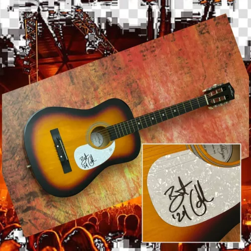 GFA SHINE ON RAINEY DAY STAR * BRENT COBB * SIGNED ACOUSTIC GUITAR COA COLLECTIBLE MEMORABILIA