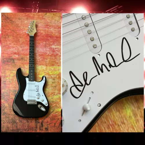 GFA SOMETHING CORPORATE STAR * ANDREW MCMAHON * SIGNED ELECTRIC GUITAR COA COLLECTIBLE MEMORABILIA