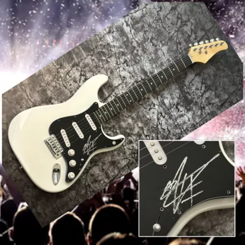 GFA THE ALLMAN BROTHERS DRUMMER * MARC QUINONES * SIGNED ELECTRIC GUITAR COA COLLECTIBLE MEMORABILIA