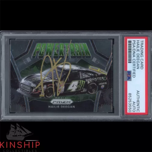 HAILIE DEEGAN SIGNED 2020 PANINI PRIZM TRADING CARD PSA DNA SLAB AUTO C3294 COLLECTIBLE MEMORABILIA