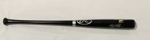 HENRY DAVIS SIGNED RAWLINGS BLACK BAT PITTSBURGH PIRATES 2021 #1 PICK PSA COA COLLECTIBLE MEMORABILIA