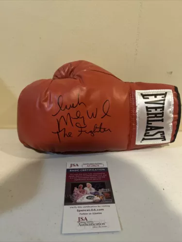 IRISH MICKY WARD SIGNED AUTOGRAPH EVERLAST BOXING GLOVE JSA COA THE FIGHTER
