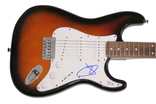 JAKE OWENS SIGNED AUTOGRAPH FENDER ELECTRIC GUITAR – STARTIN WITH ME BECKETT COA COLLECTIBLE MEMORABILIA